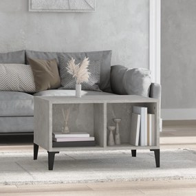 Tavolino Salotto Grigio Cemento 60x50x36,5 Cm Legno Multistrato /