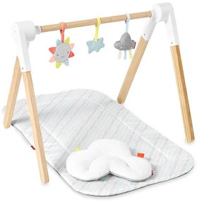 Skip Hop - Coperta per bambini per giocare con il trapezio di legno Fodera CLOUD