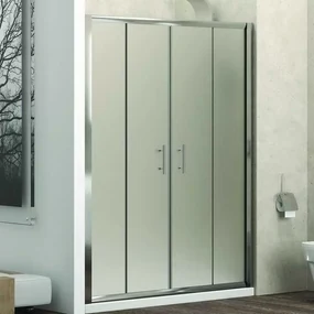 Kamalu - Doccia un lato 190 cm vetro satinato apertura centrale KF6000