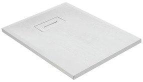 Piatto doccia in resina Yuka L 100 x L 70 x H 5.2 cm bianco