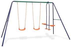 Set Altalene Con 4 Sedili Arancione /