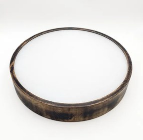 Lampada da soffitto OAK SMOKY 3xE27/15W/230V Ø47,5 cm rovere marrone scuro