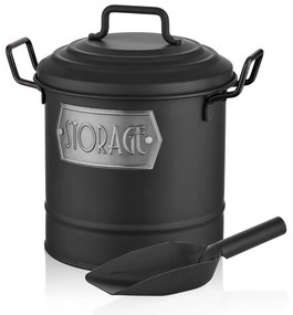 Contenitore per alimenti in acciaio con paletta - Hermia