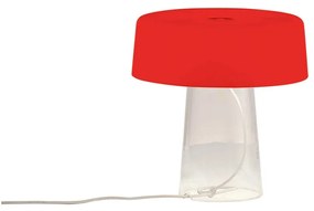 Prandina - Glam T1 Lampada da Tavolo Piccolo Opale Rosso/Crystal Prandina