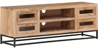 Mobile Porta TV 110x30x40 cm in Legno Massello di Acacia cod mxl 8955