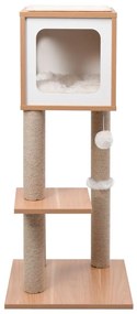 Albero per Gatti con Tappeto Tiragraffi in Sisal 90 cm