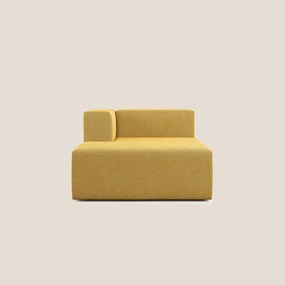 Nettuno modulo chaise longue in morbido tessuto bouclè T07