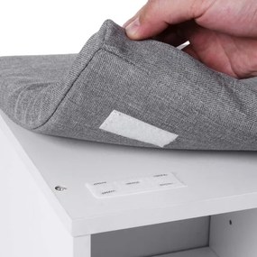 Scarpiera VOREN bianca/grigia