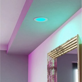 Eglo 901431-LED RGBW Plafoniera da incasso per bagno FUEVA-Z LED/5W/230V 12cm IP44 bianca