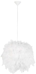 Lampada a sospensione rustica bianca - Feather