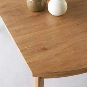 Tikamoon - Tavolo allungabile in legno di rovere massello 270x95 Maia