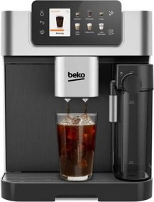 Beko - Macchina da caffè con macinino CEG7348X - 1350 w - 250g di chicchi - Nero / Argento