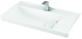 Kamalu - Lavabo sospeso moderno 80cm in ceramica Litos-TT88