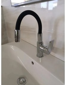 RAV Slezák CO119.0/15 - Miscelatore per lavello COLORADO 25 cm nero/cromo lucido