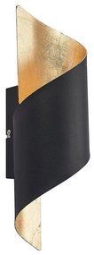 Lindby - Chenotara Applique da Parete Black/Gold Lindby