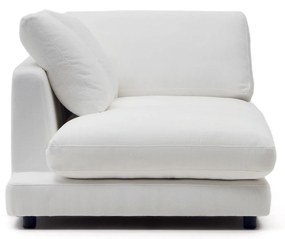 Kave Home - Chaise longue Gala sinistra bianco 193 x 105 cm