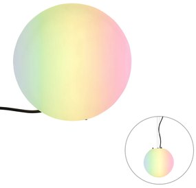 Lampada da esterno smart bianca 25 cm IP65 incl. WiFi A60 - Nura