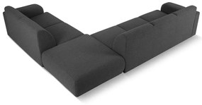 Divano angolare grigio scuro in tessuto bouclé (angolo destro) Molino - Micadoni Home