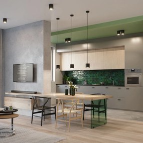 Plafoniera da soffitto in acciaio 2xGU10 ORBIS 2 in Alluminio