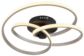 Globo 67183-40N - Lampadario a plafone LED GLYXAR LED/40W/230V cromo/nero