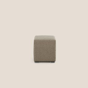 Cube pouf in tessuto morbido impermeabile T03 marrone X