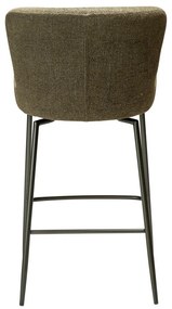 Sgabello da bar color kaki imbottito (altezza della seduta 67,5 cm) Glam – DAN-FORM Denmark