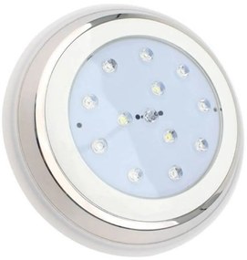 Faretto per Piscina da Parete 18W B. Naturale IP68 ø230mm Senza Incasso - Esterno Colore Bianco Naturale 4.000-4.500K