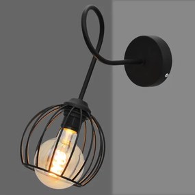 Applique OXFORD 1xE27/15W/230V nera