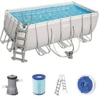 Piscina fuori terra Bestway 56456 Power Steel rettangolare 412x201 H.122 cm - Bestway