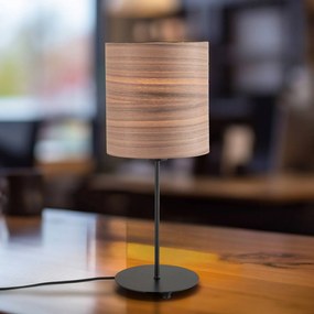 Envostar Lampada da tavolo in veneer noce Ø 20,5 cm