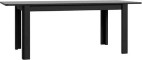 Tavolo Allungabile 90x160-206 Cm Da Arredo Interno Lehman Rovere Nero