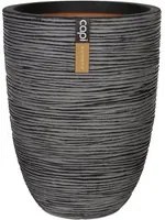 Vaso Nature Rib Elegante Basso 46x58 cm Antracite KOFZ783