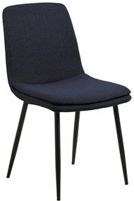 Sedia da pranzo blu scuro Becca – Actona