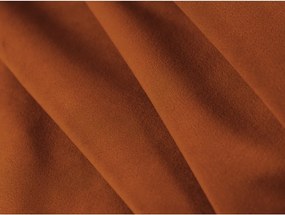Divano color terracotta con rivestimento in velluto 220 cm Strino – Cosmopolitan Design