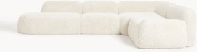 Divano angolare componibile XL in teddy Wolke