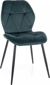 Sedia Rick Velvet verde – 48x41x86 cm