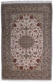 Isfahan Tappeto persiano 150x230 Beige (Iran) Annodato A Mano