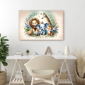 Quadro su tela – Squadra safari per bambini