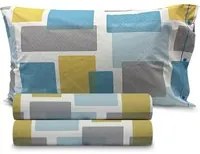 Parure copripiumino una piazza e mezza Secret azzurro SmartDecoHome