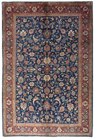 Sarouk Tappeto 220 x 320 Blu (Iran) Annodato A Mano