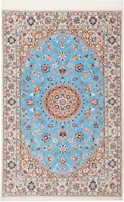 Nain Tappeto persiano 130x90 Blu (Iran) Annodato A Mano
