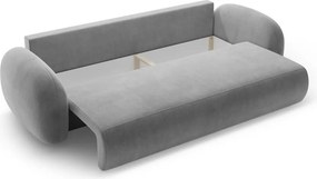 Divano grigio scuro allungabile/con contenitore con rivestimento in velluto 262 cm Tonale – Cosmopolitan Design