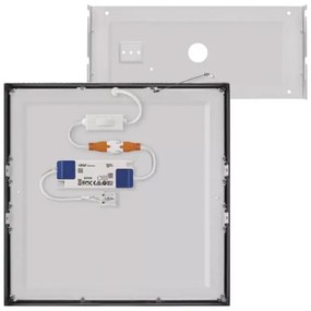 Plafoniera LED LED/28,5W/230V 3000/3500/4000K 30x30 cm nera