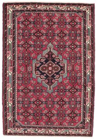 Hamedan Tappeto 160 x 110 Rosso (Iran) Annodato A Mano