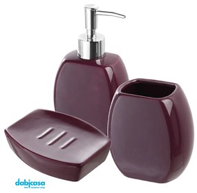 Set 3 Accessori D'Appoggio Feridras "Parigi" Viola