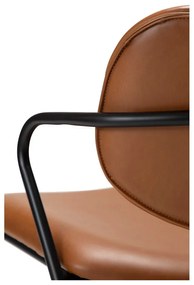 Poltrona in similpelle marrone cognac Zed - DAN-FORM Denmark