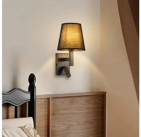 Brilagi - Applique a LED DEYA 1xE14/40W/230V + LED/3W nero