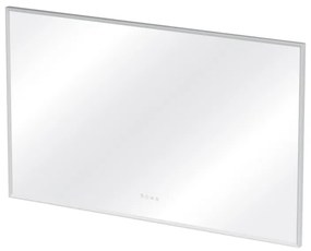 Specchio con illuminazione integrata bagno rettangolare SENSEA L 150 x H 90 x P 3.85 cm grigio / argento