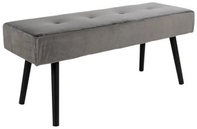 Panchina in velluto grigio Skiby - Bonami Essentials