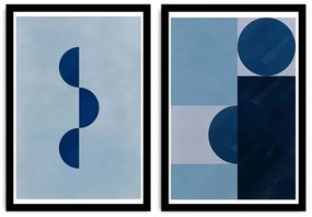 Set di dipinti 2 pz 36x51 cm Shapes – Wallity